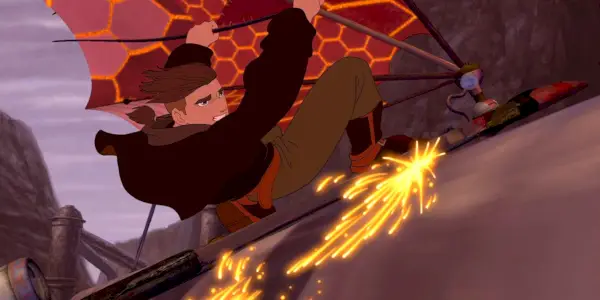 Jim Hawkins korčuľuje na planéte pokladov