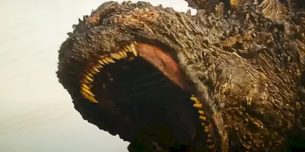 Godzilla burácajúca v Godzilla mínus jedna