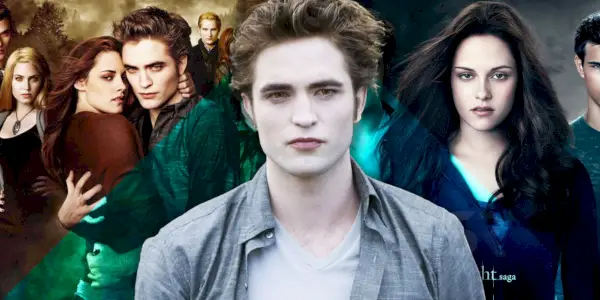 Rozdelený obraz Belly a Edwarda z Twilight