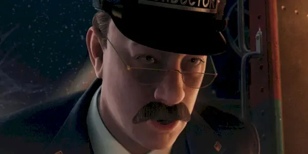 tom hanks jako dirigent v polárním expresu