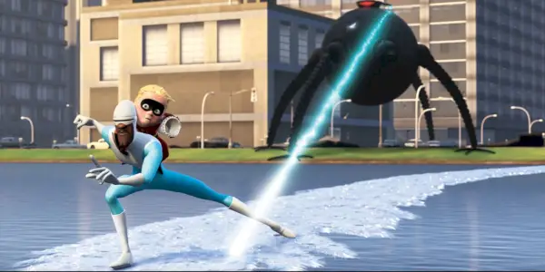 Frozone combatte l'Omnidroid