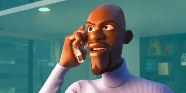 Frozone vede il pericolo e chiede il suo super costume ne Gli Incredibili