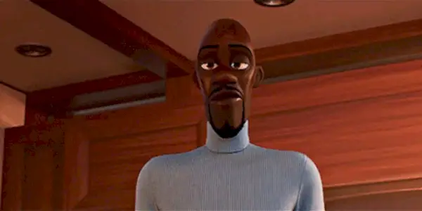 Frozone cerca il suo super costume ne Gli Incredibili