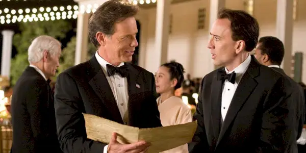 Ben parla con il presidente a una cena in National Treasure 2