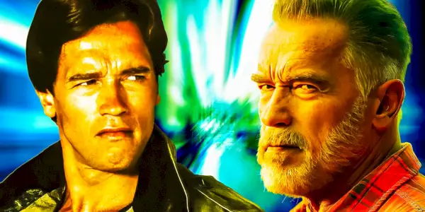 ארנולד שוורצנגר צעיר ומבוגר יותר בזיכיון Terminator