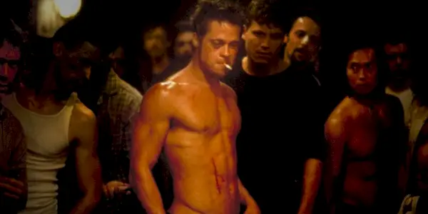 Brad Pitt ako Tyler Durden v Klube bitkárov