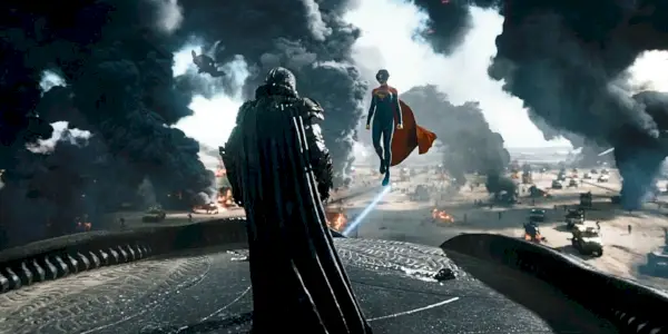 Supergirl contro il Generale Zod in The Flash