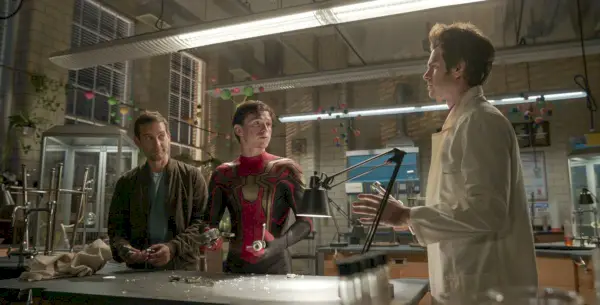 andrew garfield, tom holland, tobey maguire, spiderman sin camino a casa