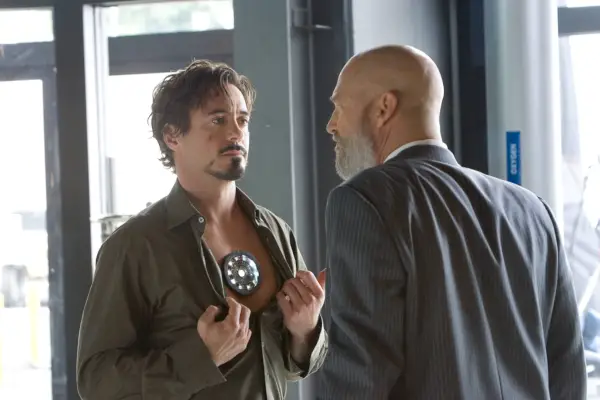 robert downey jr y jeff bridges en iron man