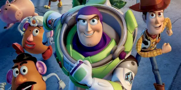 Buzz, Woody und die Spielzeuge treten in Toy Story 3 in Aktion