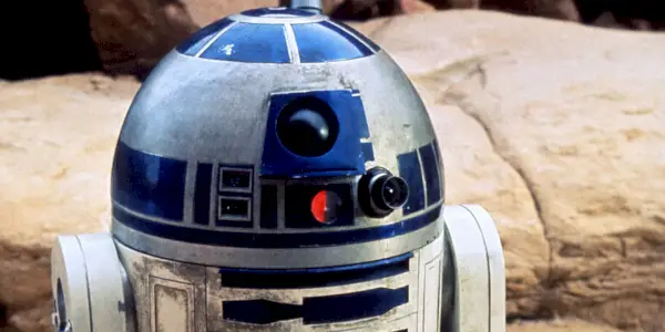 R2-D2 på Tatooine i Star Wars.