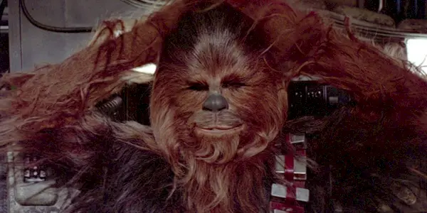 Chewbacca på Falken i Star Wars