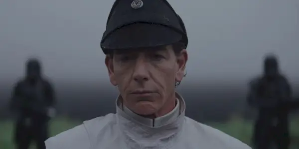 Orson Krennic finner og konfronterer Galen Erso i Rogue One