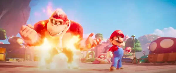 tráiler de la película super mario bros, donkey kong y mario