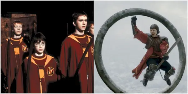quidditch harry potter oliver wood ron weasley