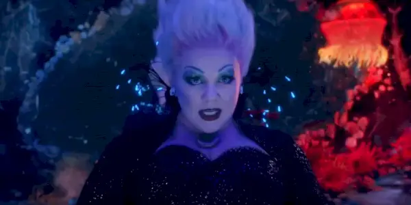 Melissa McCarthy som Ursula ser truende ud i Den Lille Havfrue.