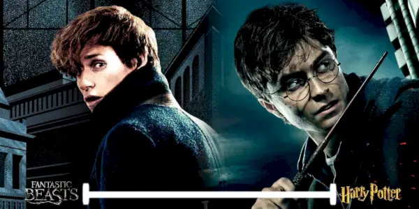 En-tête de la chronologie des Animaux Fantastiques et de Harry Potter