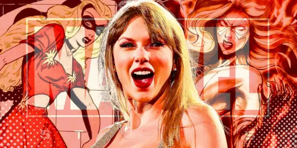 Taylor Swift med Blonde Phantom og Moonstone i Marvel Comics