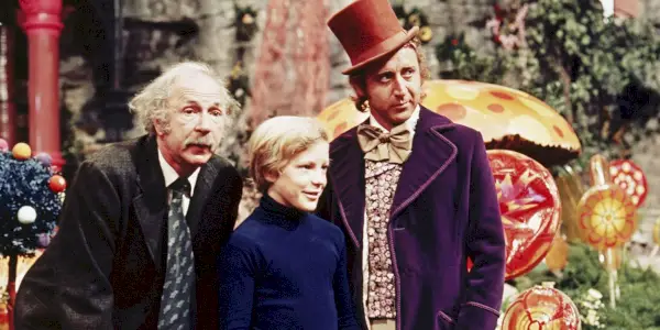 Wonka, Joe i Charlie w fabryce w Willy Wonka i fabryka czekolady