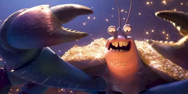 Tomatoa inspiziert seine Beute in Moana