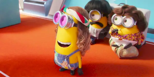 Minions klædt i 70'er-tøj