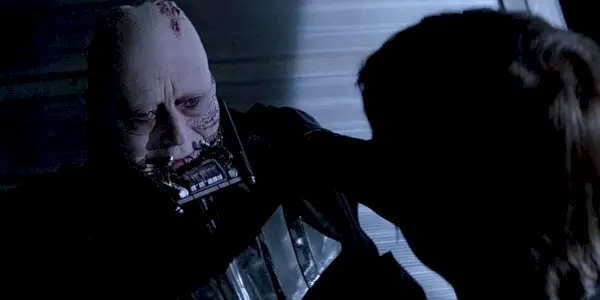Dark Vador sans masque à la fin du Retour du Jedi