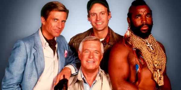 Il cast dello show televisivo originale A-Team.