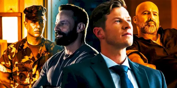Tom Berenger Ryan Robbins Chad Michael Collins e Billy Zane na colagem da franquia Sniper