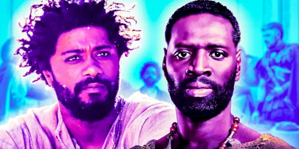 (Nicholas-Pinnock-comme-Jésus-Christ)-&-(Omar-Sy-comme-Barabbas)-du-Livre-de-Clarence