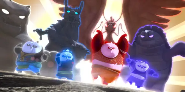 Kung Fu Panda the Paws of Destiny에 나오는 네 명의 어린 판다와 그들의 힘