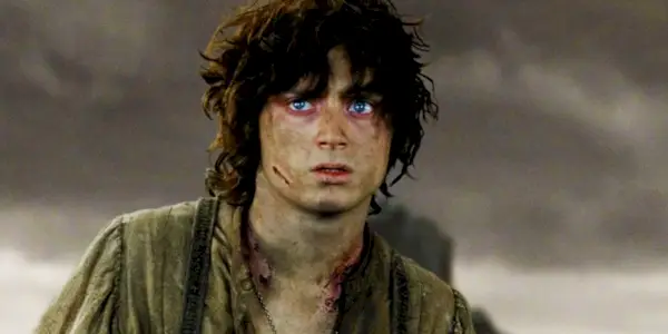 Elijah Wood ser utmattet ut som Frodo i Ringenes Herre: The Return of the King.