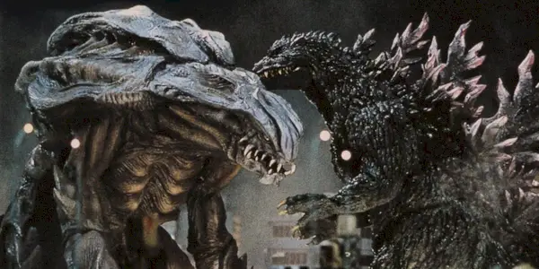 Godzilla combattant Orga dans Godzilla 2000.