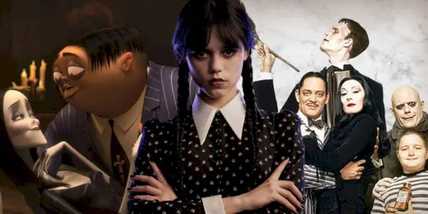 Addams-familiens montage.