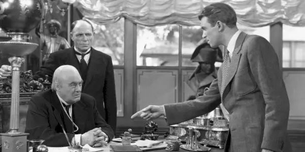 George spricht darin mit Mr. Potter