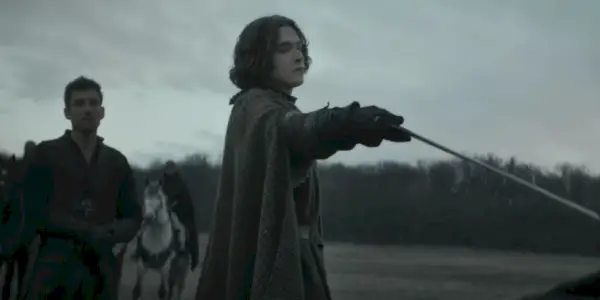 Aethelstan celujący mieczem w Uhtreda