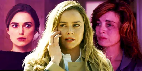 Keira Knightley dans le rôle de Cathy Muller dans Jack Ryan Shadow Recruit, Abbie Cornish dans le rôle de Cathy Mueller dans Tom Clancy