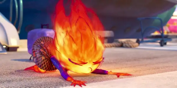 Ember v Elemental predvádza veľkú poklonu.