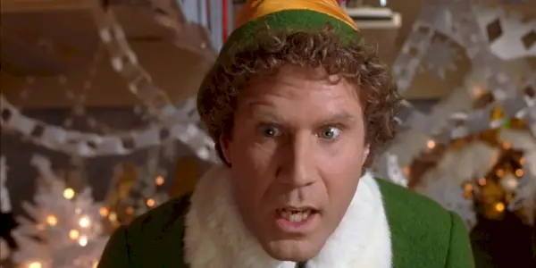 윌 페럴(Will Ferrell)은 엘프에서 혼란스러워 보이는 버디 역을 맡았습니다.