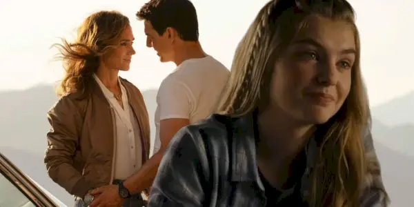 Maverick, Penny y Amelia en Top Gun 2