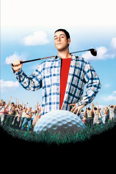 Adam Sandler como Happy Gilmore e Ben Stiller como Hal L em Happy Gilmore