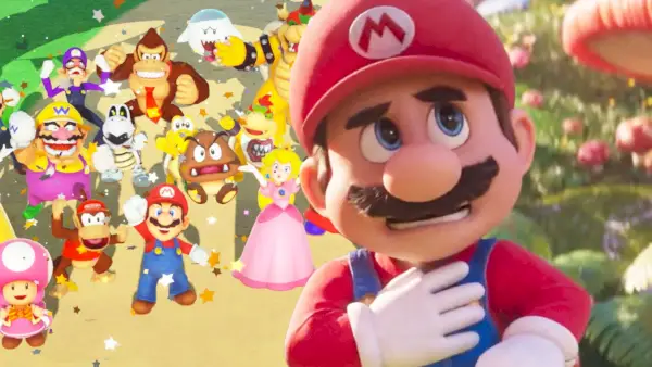 O filme Mario e vários personagens da franquia Mario