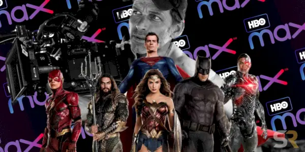 HBO Max 로고 위에 위치한 Justice League와 Zack Snyder