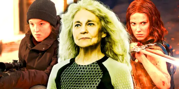 Bella Ramsey vo filme The Last of Us, Lynn Cohen ako Mags vo filme Catching Fire a Millie Bobby Brown vo filme Damsel.