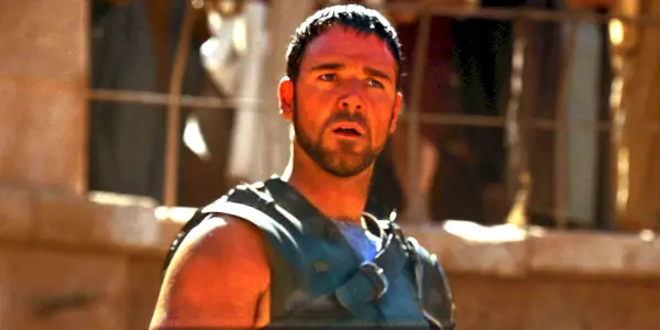Maximus en un ring de gladiadores en Gladiator