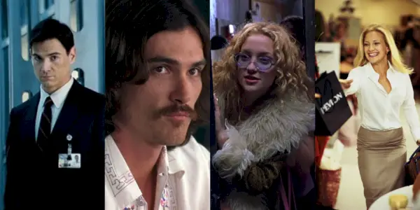 Quatre images côte à côte de Billy Crudup et Kate Hudson