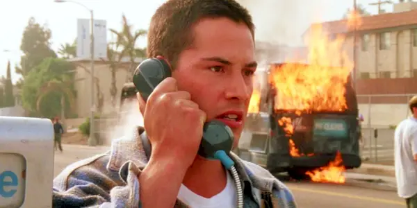Keanu Reeves som Jack Traven i Speed.
