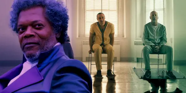 Immagine personalizzata di Samuel L. Jackson, James McAvoy e Bruce Willis in Glass