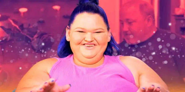 La estrella de 1000-Lb Sisters Amy Slaton sonriendo, con Michael Halterman