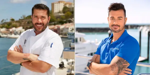 O chef Ryan McKeown Jamie disse abaixo do convés