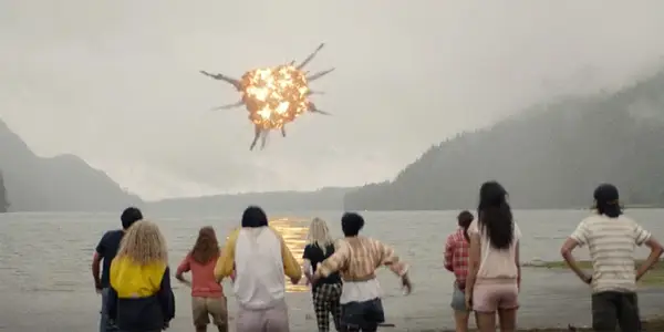 Yellowjackets Plane Explodes while survivors watch